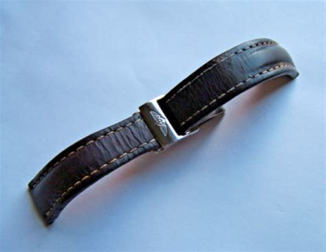 GENUINE BREITLING 22MM BLACK LEATHER 